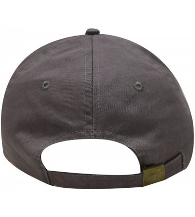 Baseball Caps Crown Cotton Baseball Dad Cap - Dark Grey - CP17YQRON4W $10.38