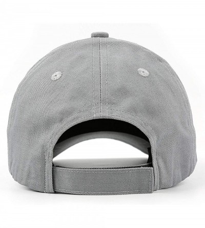 Baseball Caps Mens Womens White Stylish Adjustable Golf Hat - Grey - CI18R43ROQ0 $13.91