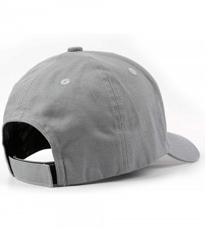 Baseball Caps Mens Womens White Stylish Adjustable Golf Hat - Grey - CI18R43ROQ0 $13.91