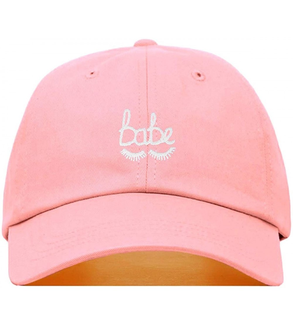 Baseball Caps Babe Lashes Baseball Hat- Embroidered Dad Cap- Unstructured Soft Cotton- Adjustable Strap Back (Multiple Colors...