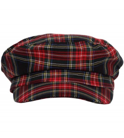 Newsboy Caps Peaky Blinders Style Baker Boy Newsboy Hat 8 Panel Pinstripe HM31178 - Black - CZ18TMCCRN7 $14.62