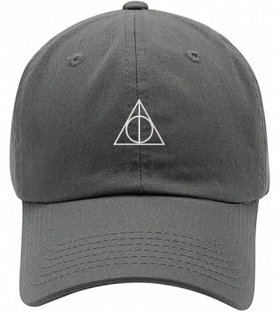 Baseball Caps Deathly Hallows Magic Logo Embroidered Soft Cotton Low Profile Cap - Vc300_charcoal - CQ18ONW68HX $13.90