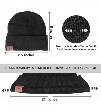 Skullies & Beanies Winter Daily Beanie Stocking Hat - Warm Polar Fleece Skull Cap for Men and Women Purple/Gray/Black - C118I...