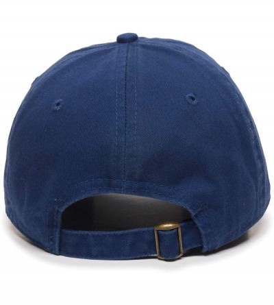 Baseball Caps Crying Cat Baseball Cap Embroidered Cotton Adjustable Dad Hat - Royal Blue - CM18AEKXTOH $11.54