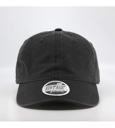 Baseball Caps Classic Washed Cotton Twill Low Profile Adjustable Baseball Cap - Black - CI12EL7HOEJ $12.39