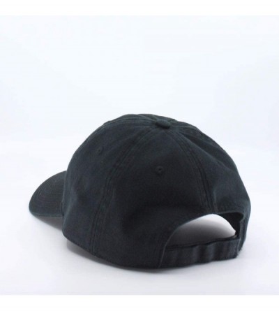 Baseball Caps Classic Washed Cotton Twill Low Profile Adjustable Baseball Cap - Black - CI12EL7HOEJ $12.39