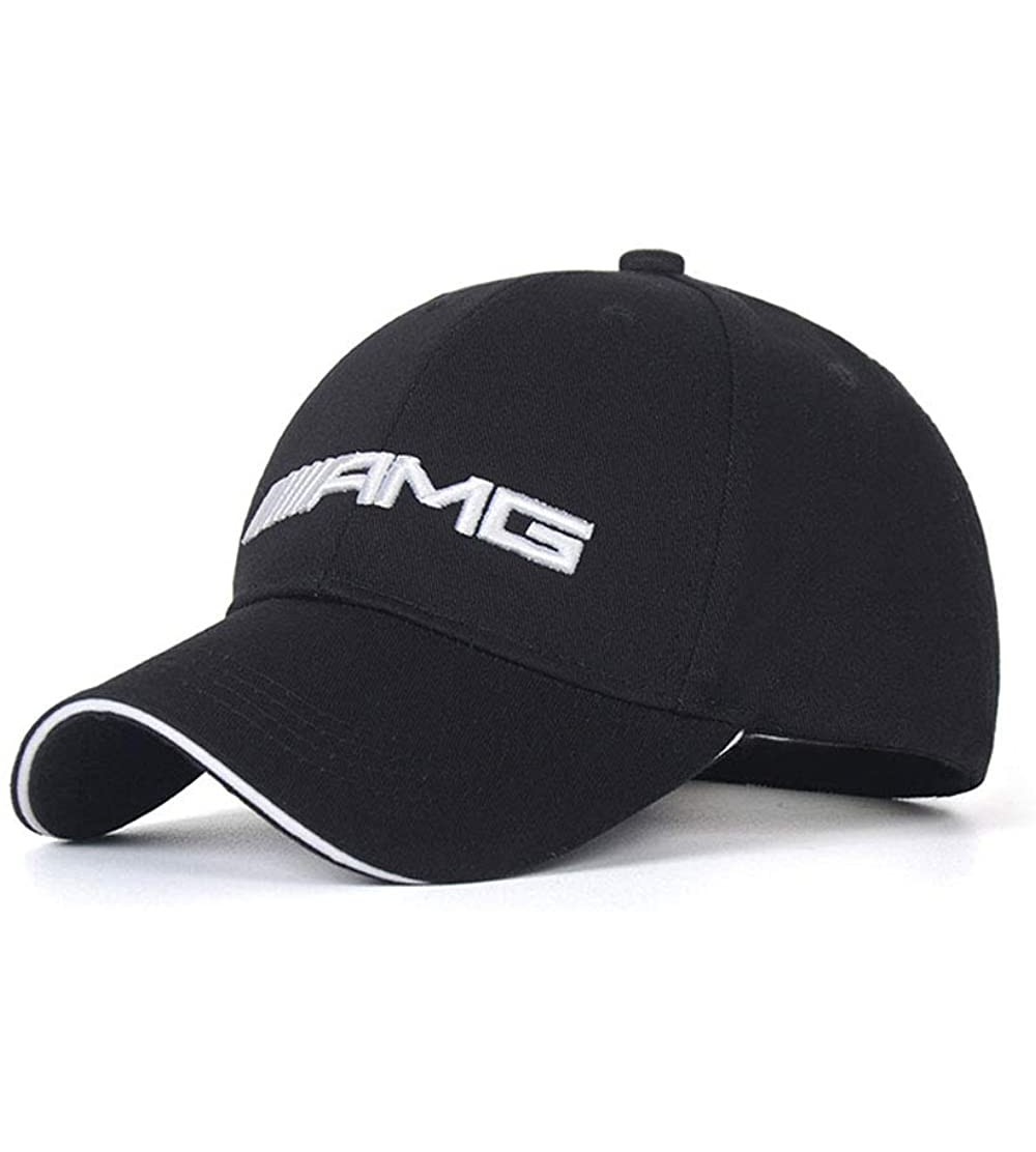 Baseball Caps Car Logo Adjustable Baseball Hat- Unisex Hat Travel Cap Car Racing Motor Cap for AMG - Black - C718AGLT4CU $17.70