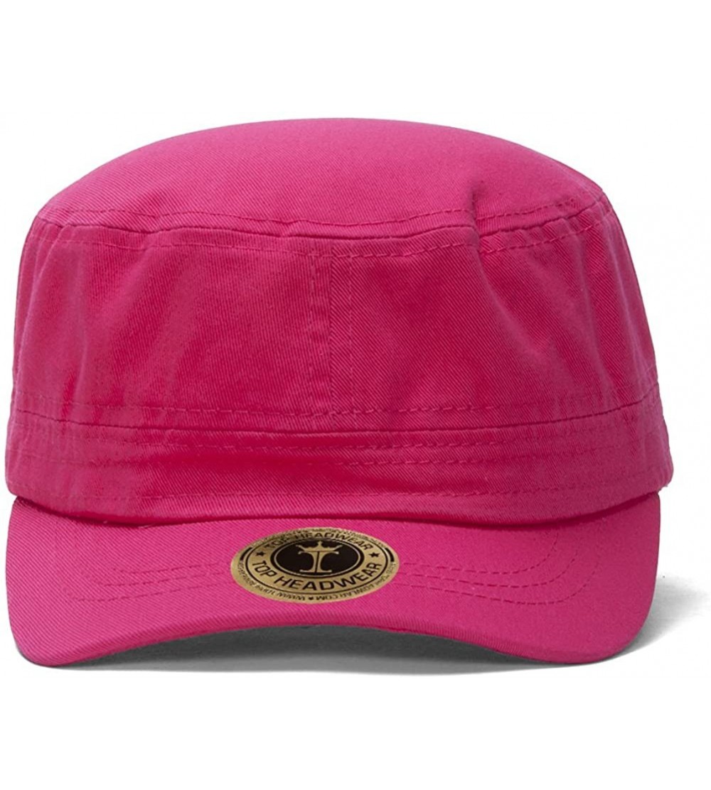 Newsboy Caps Grenadier Basic GI Cap - Hot Pink - CX184TGNXG7 $8.68