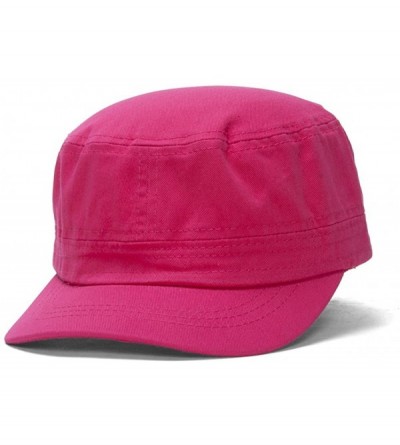 Newsboy Caps Grenadier Basic GI Cap - Hot Pink - CX184TGNXG7 $8.68