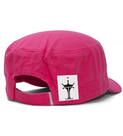 Newsboy Caps Grenadier Basic GI Cap - Hot Pink - CX184TGNXG7 $8.68