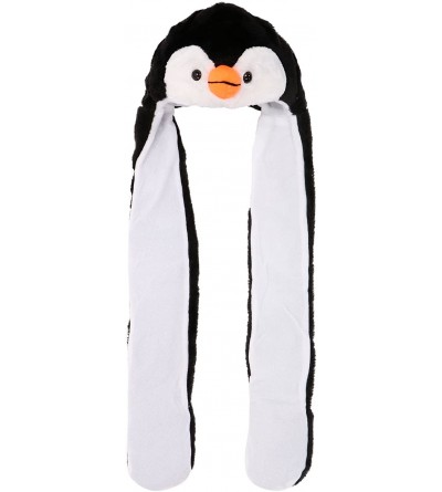 Skullies & Beanies 3-in-1 Multi-Functional Animal Hat- Scarf- Mitten Combo - Black/White Penguin - CW11Q470EDD $16.50