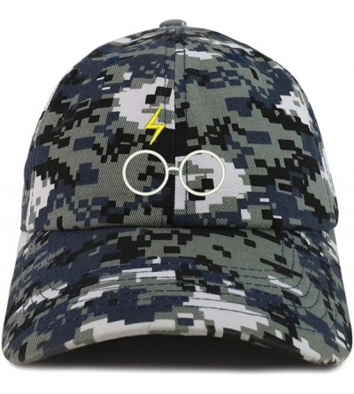 Baseball Caps Harry Glasses Embroidered Soft Cotton Adjustable Cap Dad Hat - Navy Digital Camo - CV18TSE96YA $19.53