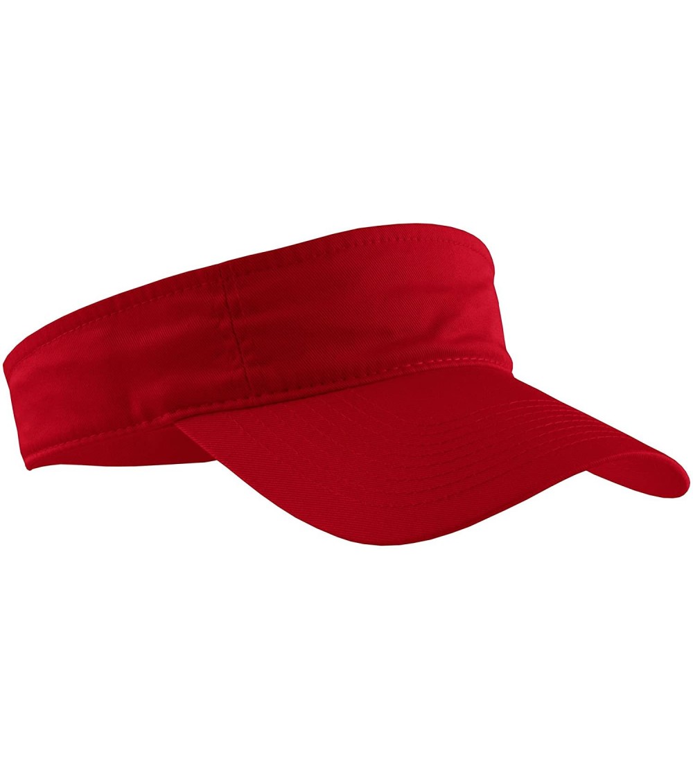 Visors Men's Fashion Visor - Red - C011QDRRTYV $8.53