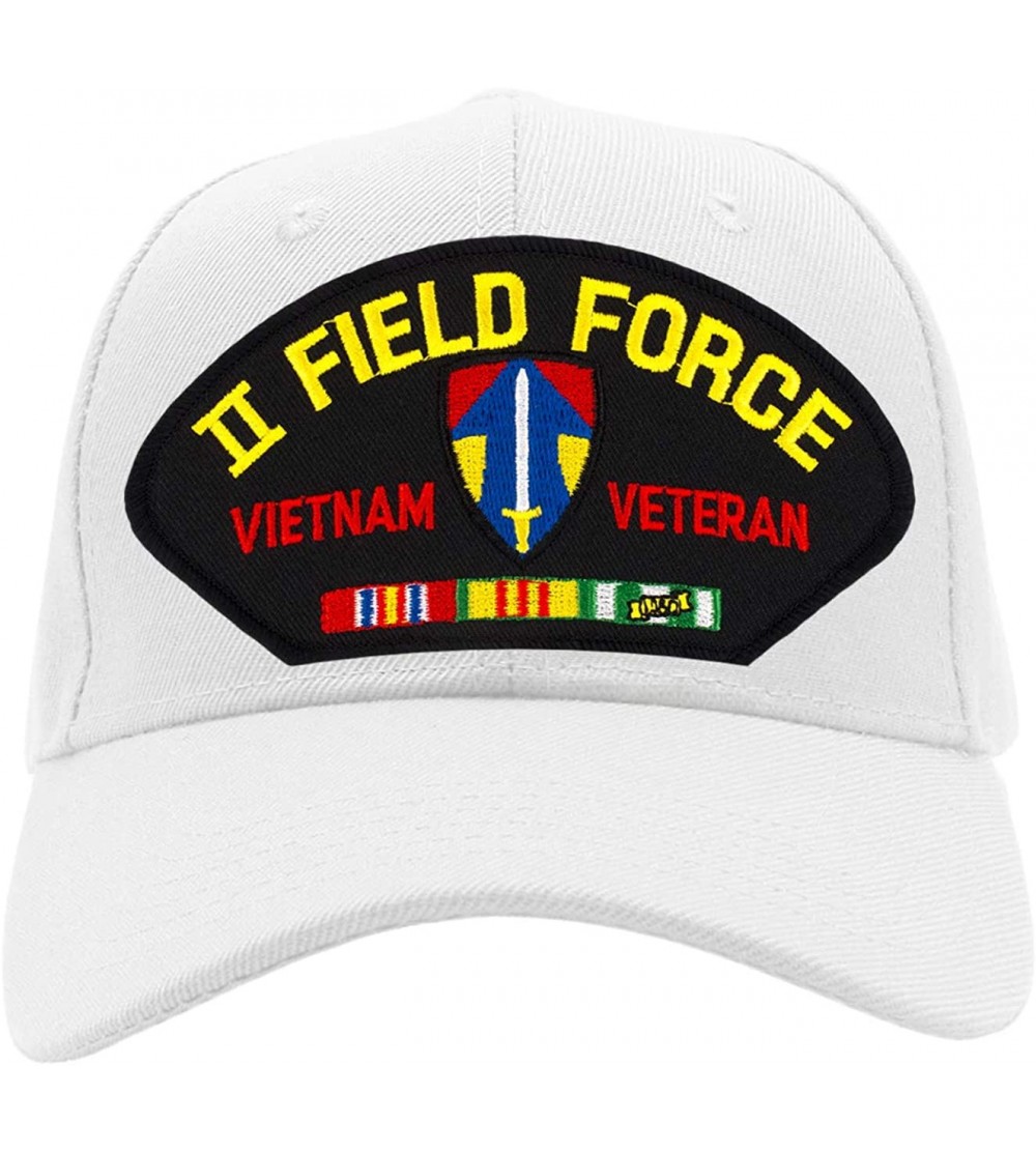 Baseball Caps II (2nd) Field Force - Vietnam War Veteran Hat/Ballcap Adjustable One Size Fits Most - White - CC18RS85U2D $19.33