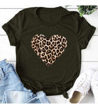 Balaclavas Blouses Selinora Mothers Printed Tops - Army Green 02 - C2198Y9A74I $7.93