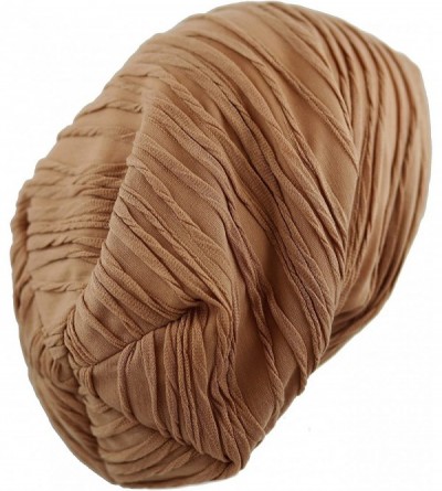 Skullies & Beanies All Kinds of Long Slouchy Baggy Wrinkled Oversized Beanie Winter Hat - 1. 2800 - Caramel - CG18RGCKLY2 $9.99
