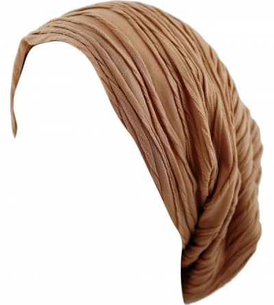 Skullies & Beanies All Kinds of Long Slouchy Baggy Wrinkled Oversized Beanie Winter Hat - 1. 2800 - Caramel - CG18RGCKLY2 $9.99