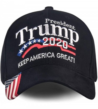Baseball Caps Donald Trump 2020 Hat Keep America Great Embroidered MAGA USA Adjustable Baseball Cap - D-2-black - C618WA5YHIZ...