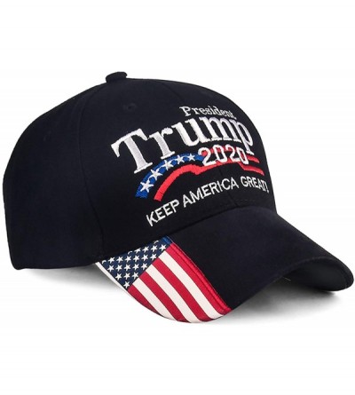 Baseball Caps Donald Trump 2020 Hat Keep America Great Embroidered MAGA USA Adjustable Baseball Cap - D-2-black - C618WA5YHIZ...