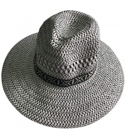 Sun Hats Spring Summer Men's Woman Lifeguard Foldable Sun Hat Woven Farmer Cool Lightweight Straw Hat - Grey - CG18G70XA2N $1...