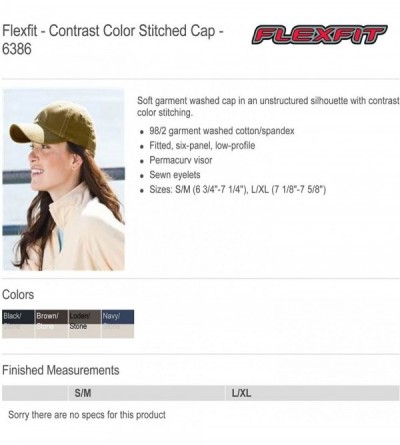Baseball Caps Premium Original Contrasting Stitch Blank Baseball Hat Cap Fitted 6386 - Black / Stone - C4118BLNXJH $15.29