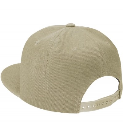 Baseball Caps Wholesale 12 Pack Snapback Hat Cap Hip Hop Style Flat Bill Blank Solid Color Adjustable Size - 12-pack Khaki - ...