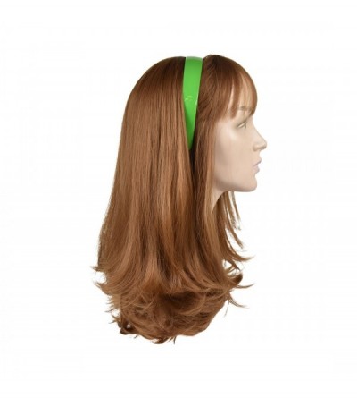 Headbands Green 1 Inch Plastic Hard Headband with Teeth Head band Women Girls (Motique Accessories) - Green - CH188K5KQ2N $9.08