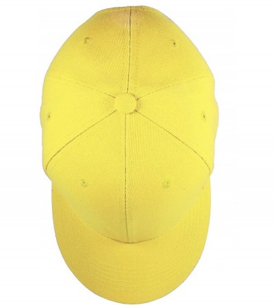 Baseball Caps Plain Blank Baseball Caps Adjustable Back Strap Wholesale LOT 12 PC'S - Yellow - CA18RAMYSYI $43.15