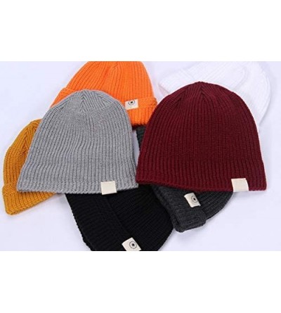 Skullies & Beanies Swag Short Fisherman Beanie for Men Women- Rolled Cuff Harbour Hat Wool Knit Cuff Winter Warm Ski Skull Ha...