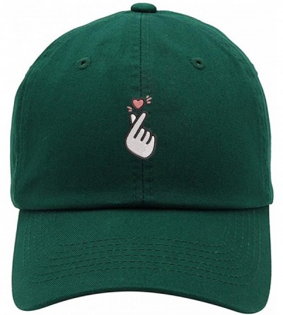 Baseball Caps Kpop Heart Symbol Embroidered Low Profile Soft Crown Unisex Baseball Dad Hat - Vc300_forestgreen - C218SD3KQWL ...