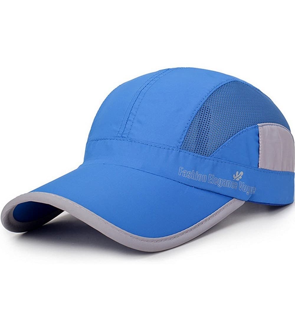 Baseball Caps Lightweight Running Waterproof Baseball Protection - Blue - CP18EXCW3YW $11.18