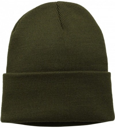 Skullies & Beanies Men's Acrylic Watch Cap - New Olive - CK111MPN4TD $11.01