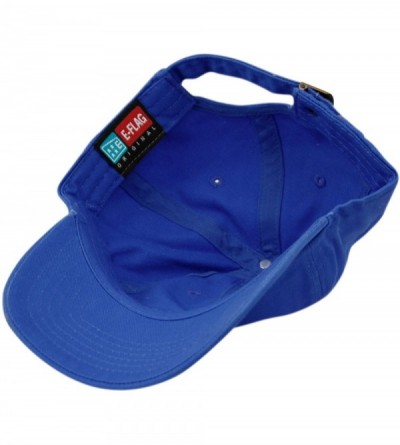 Baseball Caps Washed Low Profile Cotton and Denim Baseball Cap - Royal - C512O5MFVSK $9.14