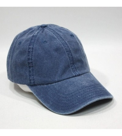 Baseball Caps Vintage Year Plain Washed Cotton Adjustable 6 Panel Dad Hat Baseball Cap - Navy - CY12O762T77 $11.31