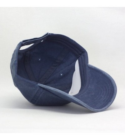 Baseball Caps Vintage Year Plain Washed Cotton Adjustable 6 Panel Dad Hat Baseball Cap - Navy - CY12O762T77 $11.31