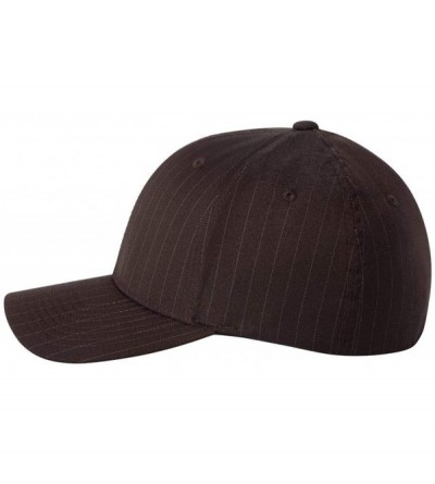 Baseball Caps Pinstripe Cap - 6195P - Brown - CQ11507HW0V $18.44