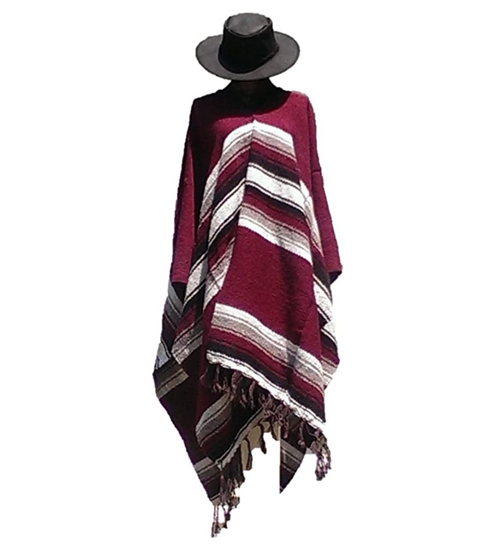 Cowboy Hats Clint Eastwood Western Black Cowboy Hat & Burgandy Poncho Set - Medium Black Hat & Burgandy Poncho - CM12OHZVB62 ...