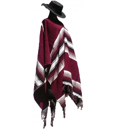 Cowboy Hats Clint Eastwood Western Black Cowboy Hat & Burgandy Poncho Set - Medium Black Hat & Burgandy Poncho - CM12OHZVB62 ...