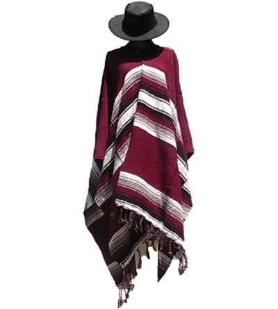 Cowboy Hats Clint Eastwood Western Black Cowboy Hat & Burgandy Poncho Set - Medium Black Hat & Burgandy Poncho - CM12OHZVB62 ...