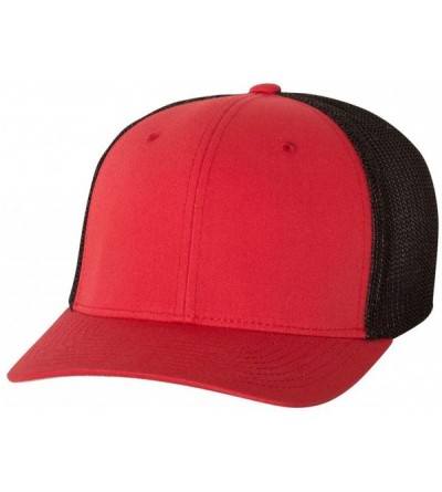 Baseball Caps Trucker Cap - 6511 - Red/Black - CL189KXKIUY $21.44