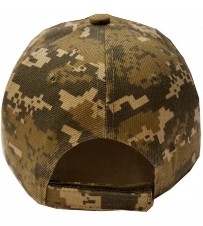 Baseball Caps Seabees Can do Logo Digital Camo Baseball Cap Hat - CZ1836U5WE2 $39.41