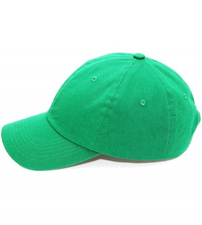 Baseball Caps Baseball Cap for Men Women - 100% Cotton Classic Dad Hat - Kelly Green - CN18T56ZSGR $10.46