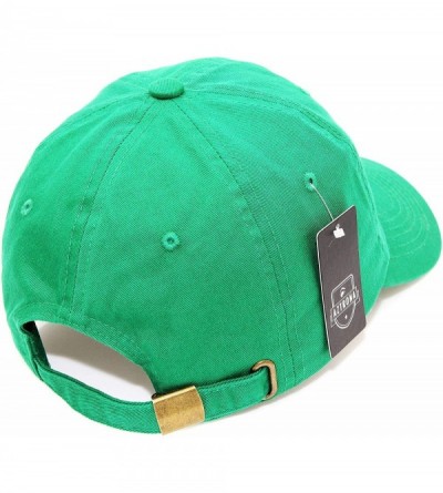 Baseball Caps Baseball Cap for Men Women - 100% Cotton Classic Dad Hat - Kelly Green - CN18T56ZSGR $10.46