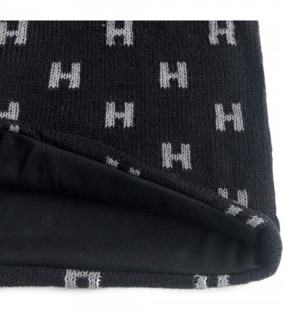 Skullies & Beanies Unisex Adult Winter Warm Slouch Beanie Long Baggy Skull Cap Stretchy Knit Hat Oversized - Blackgrey - CJ12...