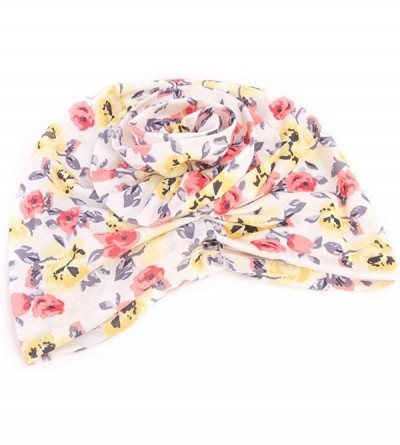 Skullies & Beanies Women Flower Elastic Turban Beanie Wrap Chemo Cap Hat - Stripe4 - CL12NT92HYV $20.32