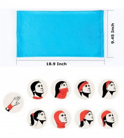 Balaclavas Seamless Face Mask Silk Fabric Headwear Headband Neck Gaiter Multifunctional - Blue & Bike - C7197SMQA0K $7.64