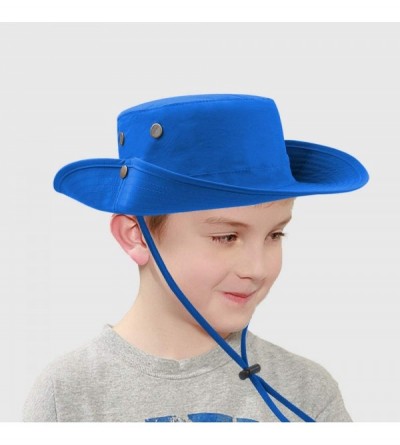 Sun Hats Men Women Outdoor Sun Hat with Wide Brim UPF 50+ Summer Mesh Cap with Flap Cover - A-blue - CN18UTNN323 $10.06