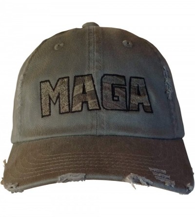 Baseball Caps MAGA Hat - Trump Cap - Militarygreenrippeddistressed-maga/Armygreen - CI18ODM64LA $19.66