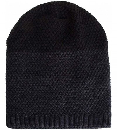 Skullies & Beanies Women's Solid Color Wool Knit Hats Earmuffs Parent-Child Caps - Navy7 - CE18I7CE84G $11.06