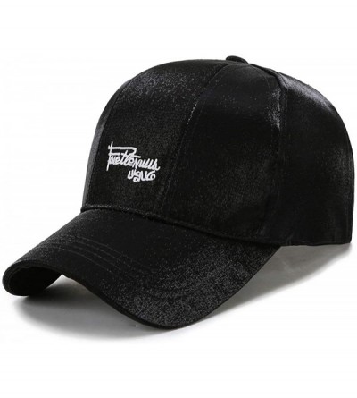 Baseball Caps Baseball Cap for Men Women Plain Adjustable Sports Outdoor Fashion Hat (White) - Black - CM18ZGQU0TS $15.11